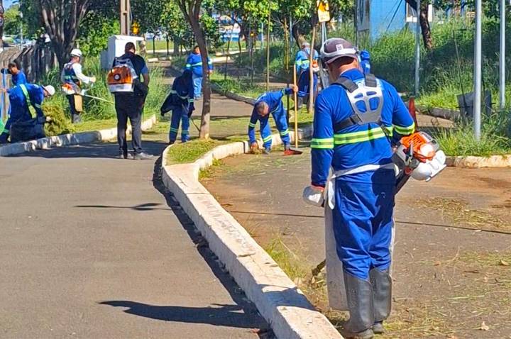 Mutirões de capinação reforçam limpeza urbana aos fins de semana em Limeira