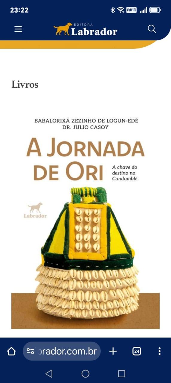 Pai Zezinho lança o livro A Jornada do Ori